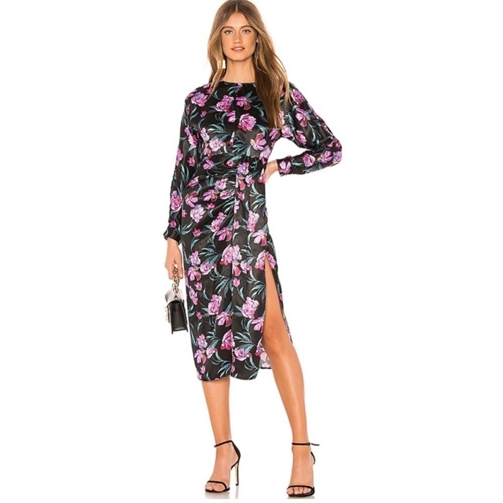 L’Academie Valentine Floral Midi Dress